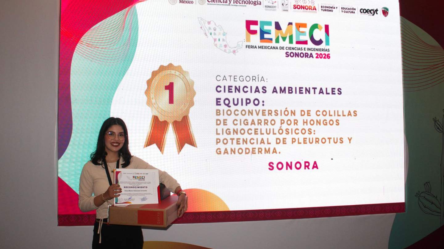 Sonora destaca en la premiación de la Feria Mexicana de Ciencias e Ingenierías 2026